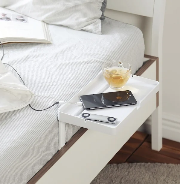 침대 옆 15cm 틈새 공간 살리는 슬림 베드테이블 3종 리얼 사용기