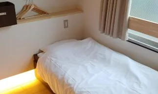 If the bedding is in this condition for about ¥3,500 per night, it's an excellent score.