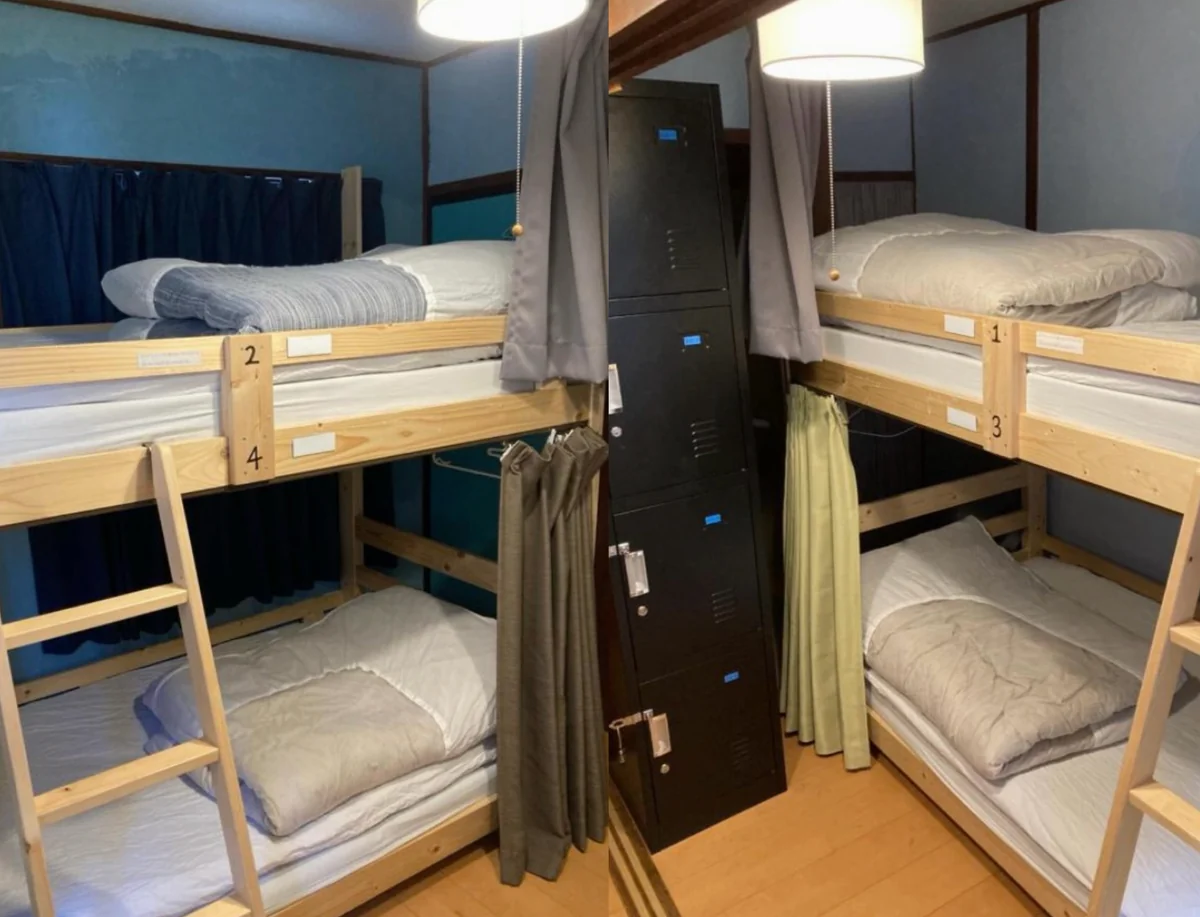 The interior of a Nagoya dormitory where you can secure value for money at 3,800 yen per night.