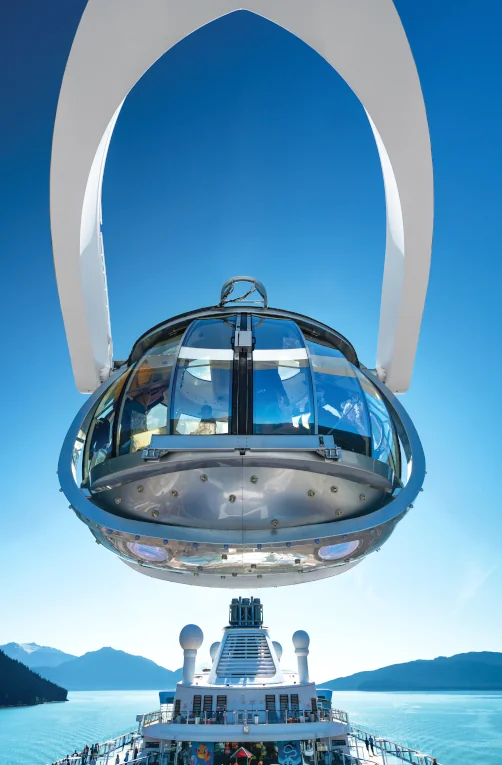 Be sure to check out the view from the capsule when entering Yokohama.