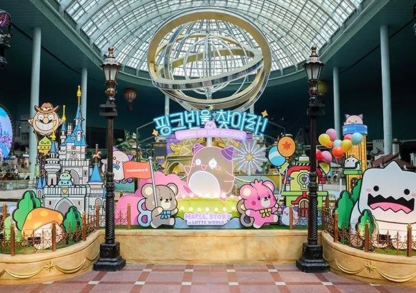 A new photo zone in Maple Island, a 5-minute walk from Exit 4 of Jamsil Station.