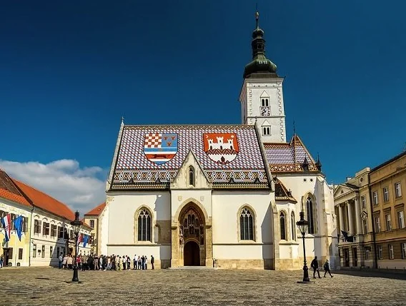 A must-visit photo spot in Zagreb with its charming tiled roof