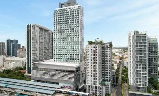 A cost-effective recommended hotel directly connected to the BTS station, maximizing travel efficiency.